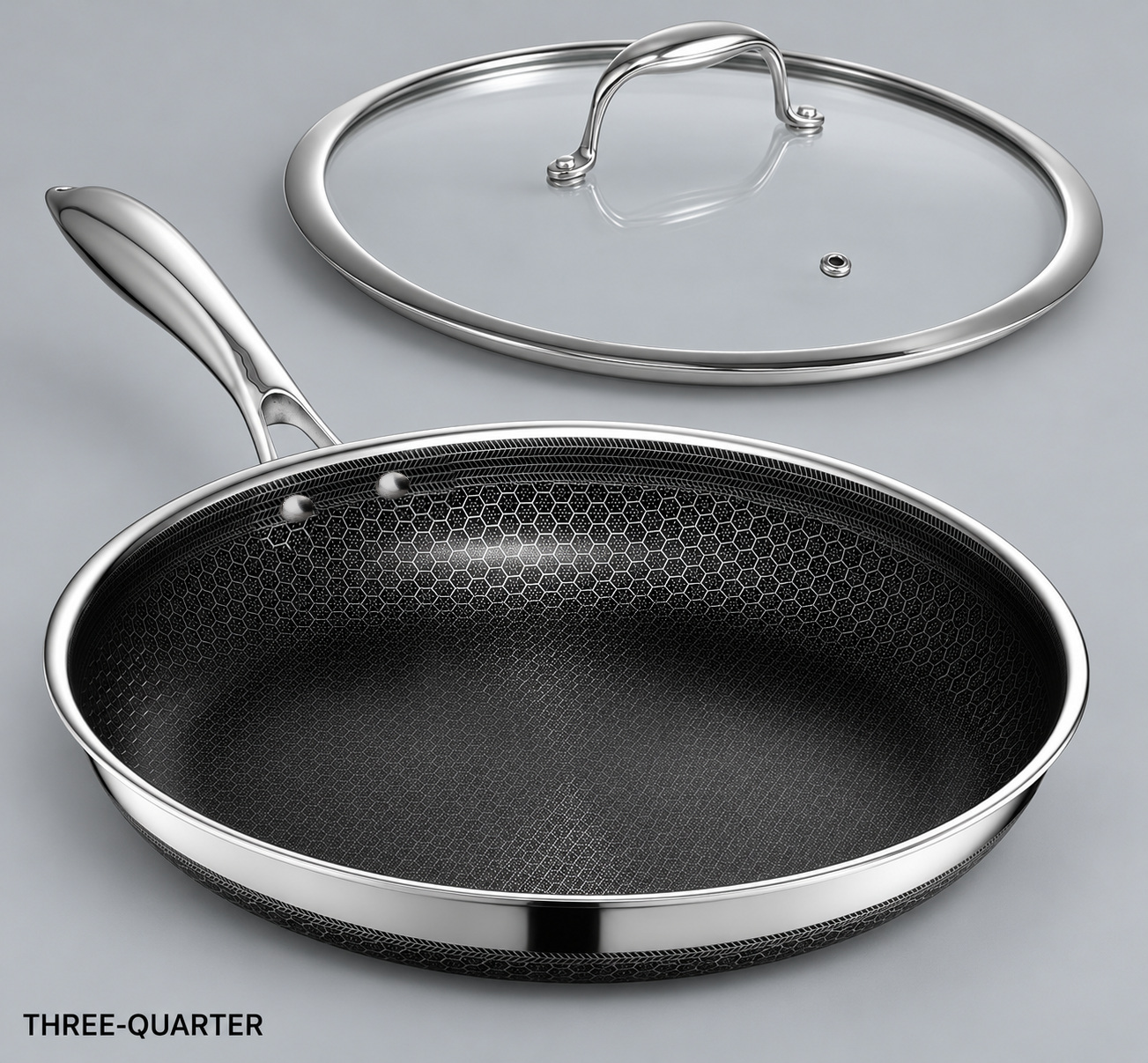 12-Inch Heavy Clad / Hex-Hybrid Frying Skillet