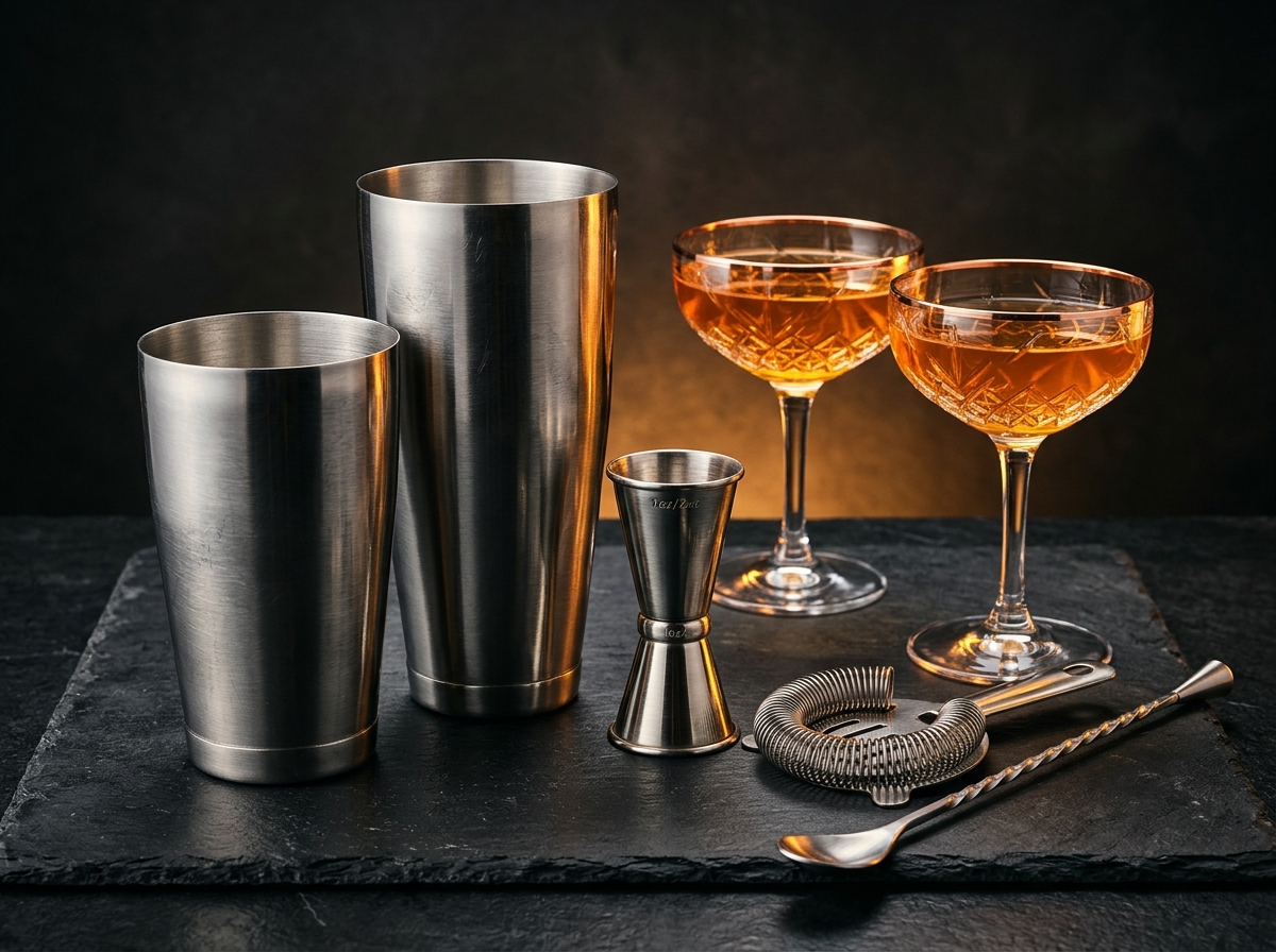 Weighted Boston Cocktail Shaker & Coupe Set