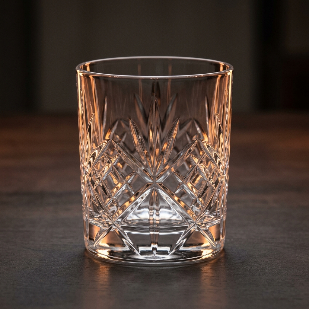 Heavy Cut-Crystal Double Old-Fashioned Glass (11 oz)