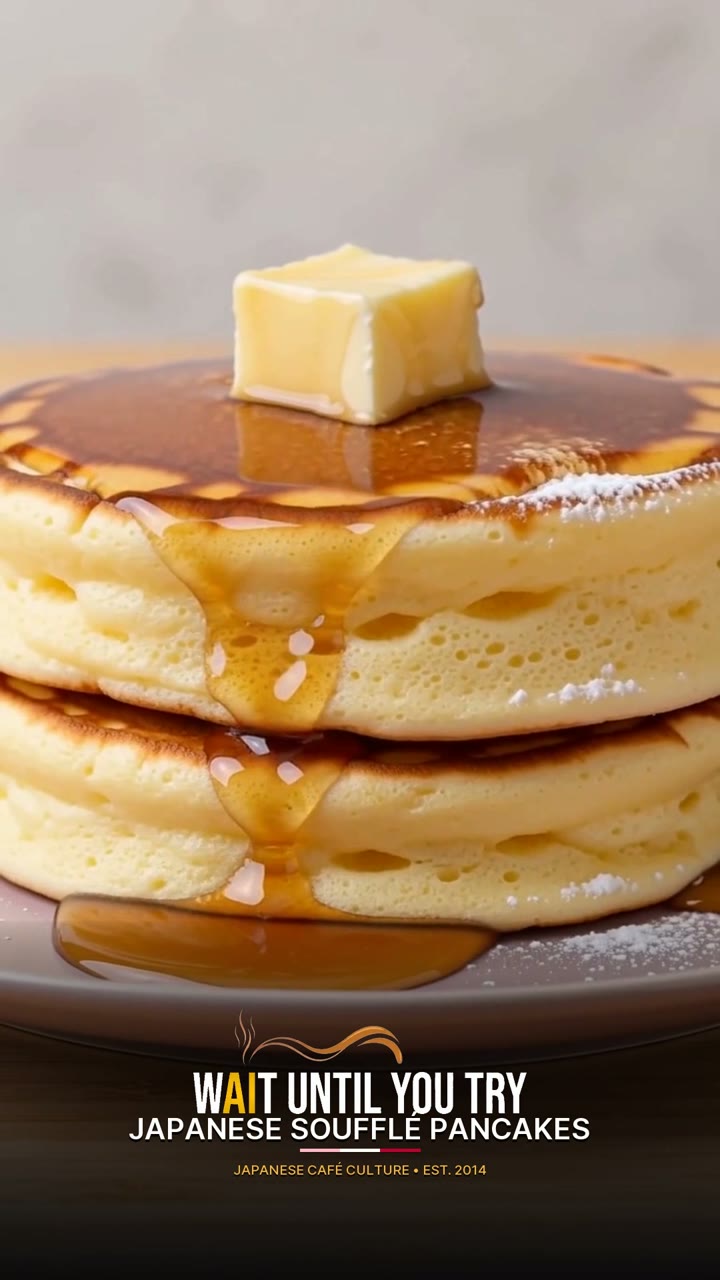 Fluffy Japanese Soufflé Pancakes