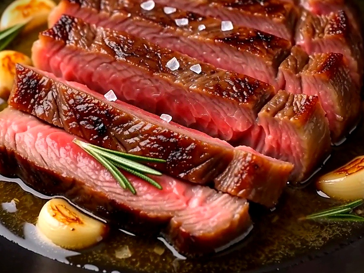 Hasselback Garlic Butter Steak
