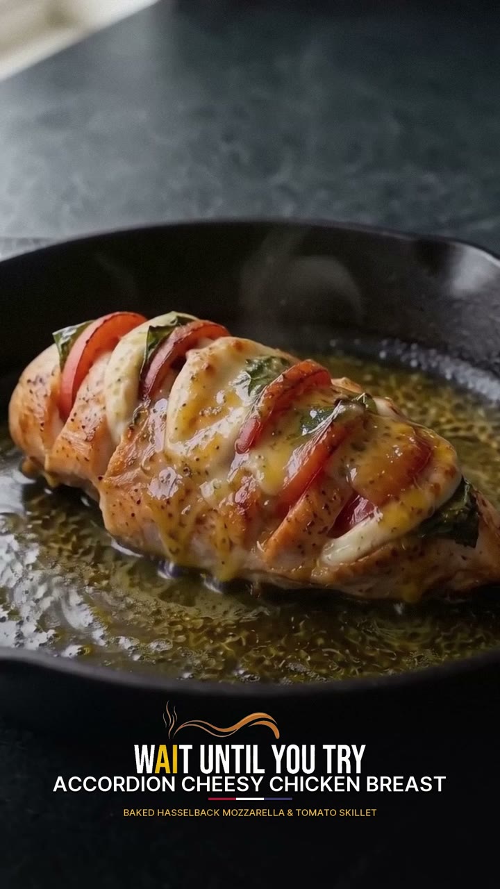 Accordion Cheesy Chicken Breast