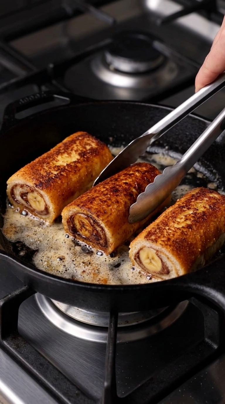 Step 6: Pan-Sear Seam-Side Down: Melt 30 g unsalted butter in a heavy cast-iron or nonstick skillet over medium-low heat (165°C