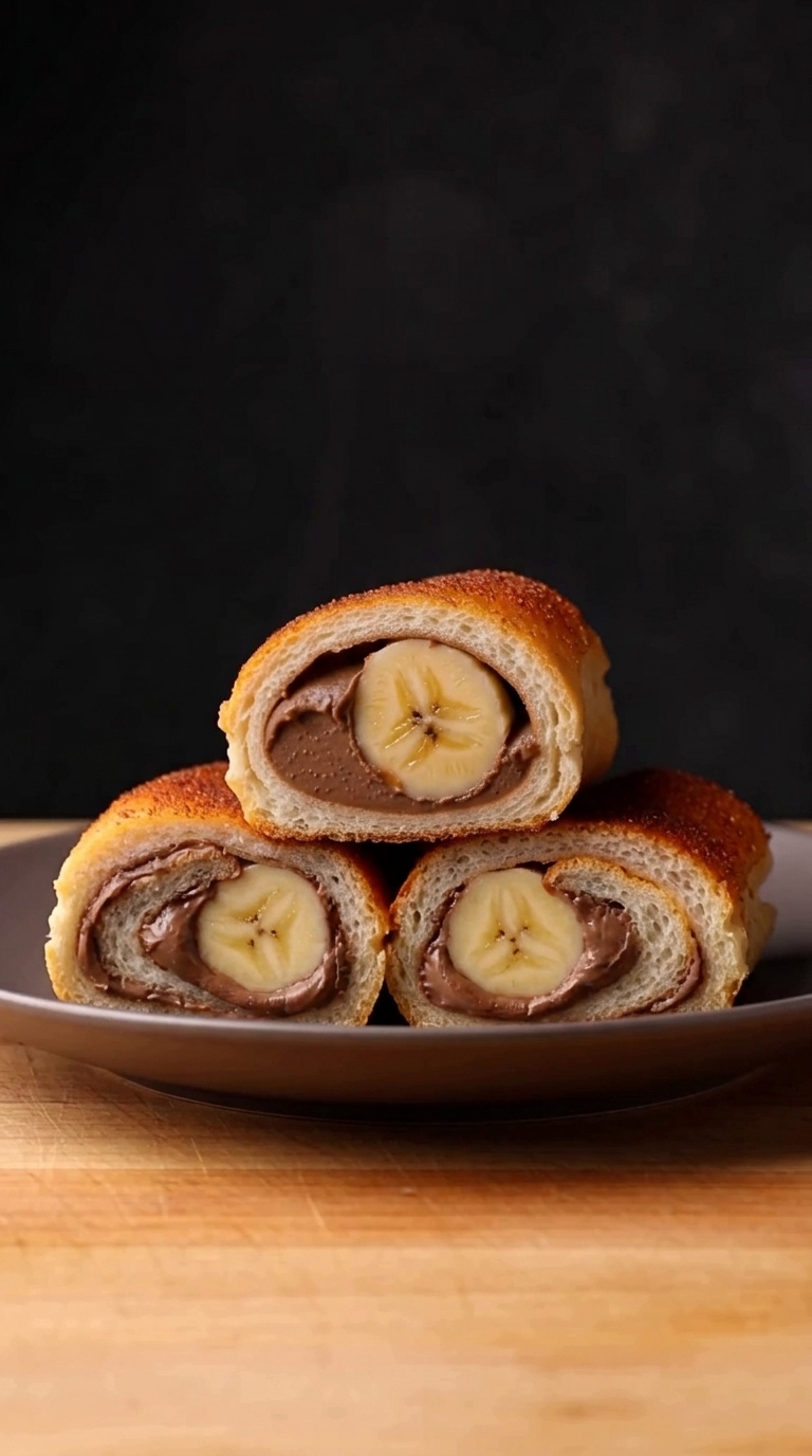 Step 7: Coat in Cinnamon Sugar and Slice: Transfer the hot roll-ups straight from the skillet into the cinnamon-sugar dish and r