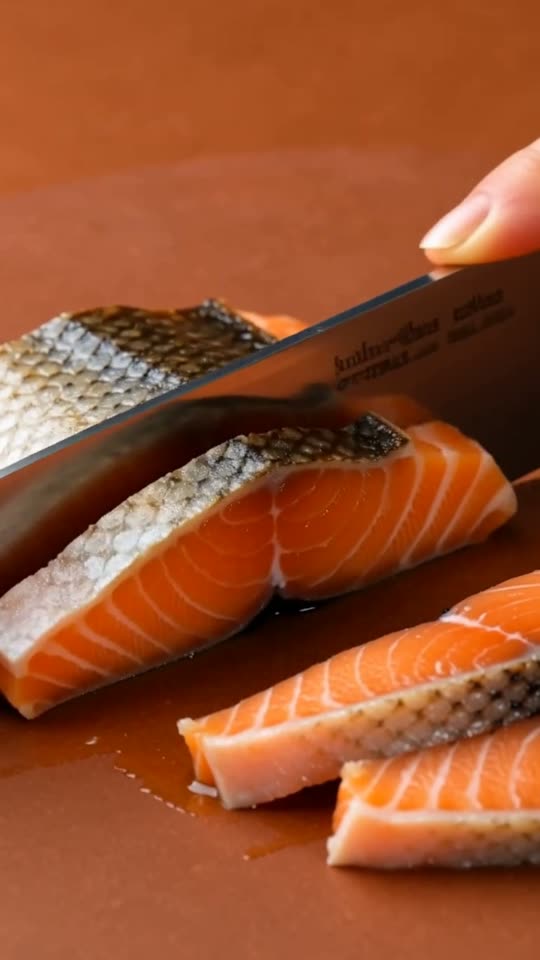 Step 2: Salmon: Pat the fillets dry and season