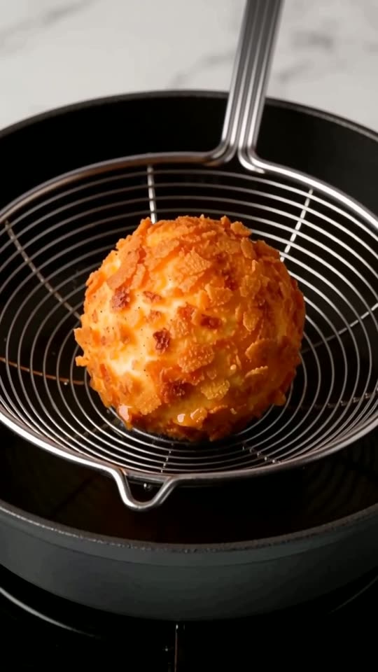 Step 5: Flash-Fry at 190°C (375°F) for 12â15 Seconds: Pour neutral peanut or canola oil into a deep heavy saucepan to a depth of
