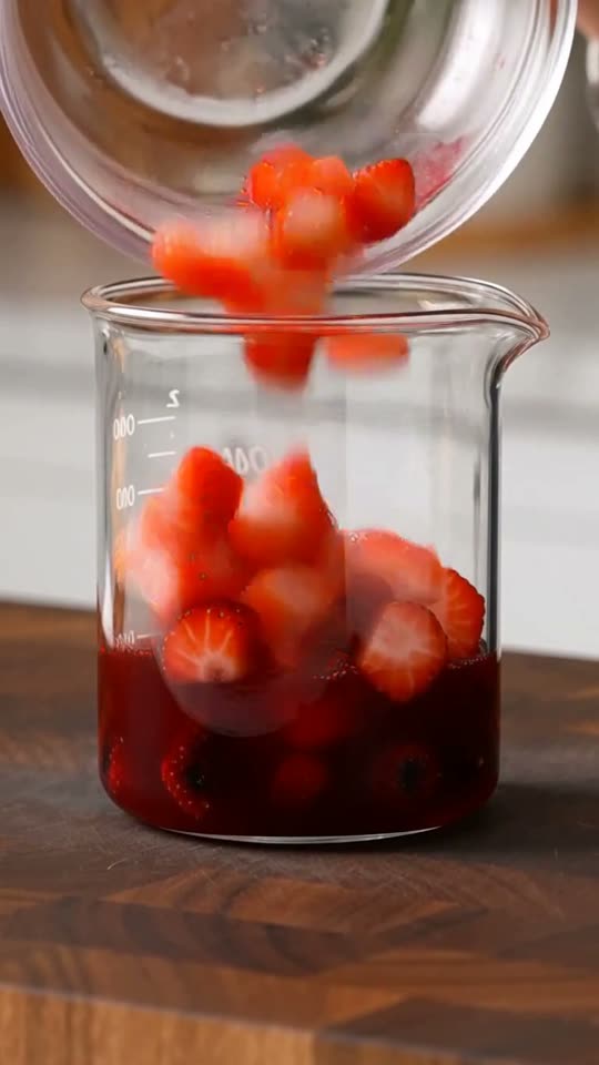 Step 2: Muddle & Macerate into a Dense Ruby Compote: Gently mash half of the diced berries with a muddler or fork while leaving