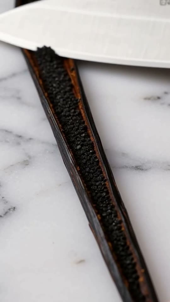 Step 1: Infuse the Heavy Cream with Real Vanilla Bean: Preheat the oven to 150°C (300°F) with a rack in the center